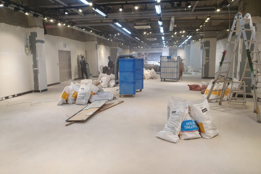 상가 철거 폐기물 처리 현장