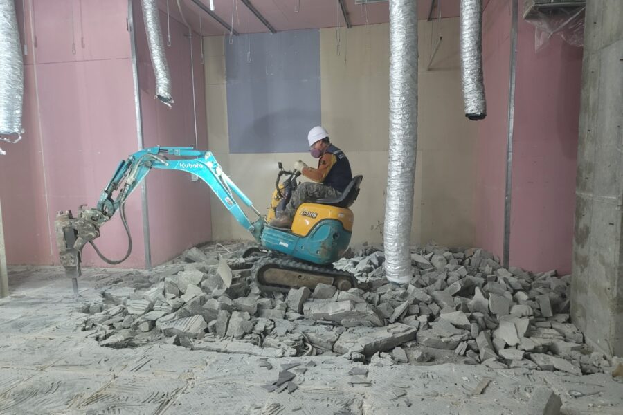 분당 상가철거 바닥 철거 작업