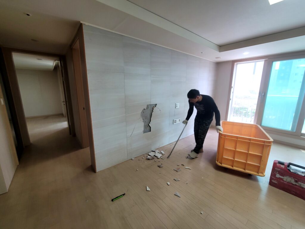 김포 풍무동 푸르지오 철거 현장